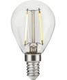 E14 2,5W dimbar LED-kronlampa - G45, filament, klart glas, 2700K