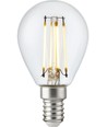 E14 4,7W dimbar LED-kronlampa - G45, filament, klart glas, 2700K