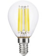 E14 7W dimbar LED-kronlampa - G45, filament, 806lm, klart glas