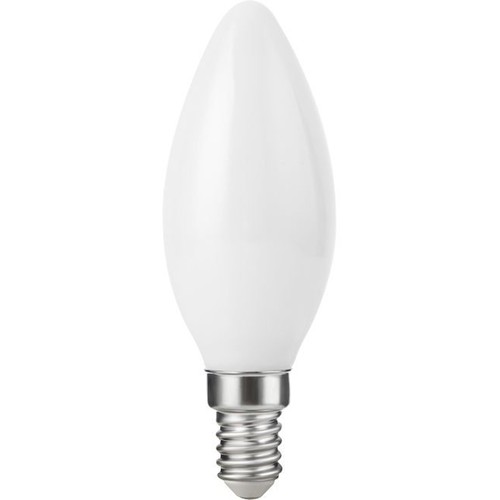 E14 4,7W dimbar LED-kronlampa - Filament, opalt glas, 2700K, 470lm