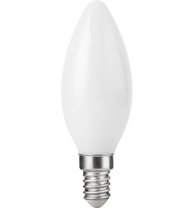 E14 7W dimbar LED kronljuslampa - C35, 806lm, opalt glas, 2700K
