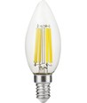 E14 7W dimbar LED-kronljuslampa - Filament, C35, 806lm, 2700K, klart glas
