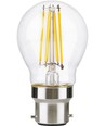 B22d 4,7W dimbar LED-kronlampa - G45, filament, klart glas, 2700K