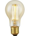 E27 4,7W dimbar LED-lampa - Filament, A60, 470lm, 2200K, guldglas