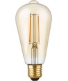 E27 2,9W dimbar LED Rustika-lampa - ST64, filament, 2200K, guldglas, 250lm