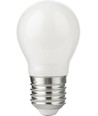 E27 2,9W dimbar LED-kronlampa - G45, opalglas, filament, 2700K