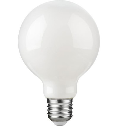 E27 2,5W dimbar LED-filamentlampa - G80 Glob, opalglas, 2500K, 250lm