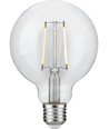 E27 2,5W dimbar LED-globelampa - G95, filament, 250lm, 2500K, klart glas