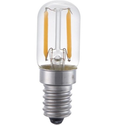 E14 1,5W LED-rörlampa - 6cm, 100lm, 2500K, klart glas