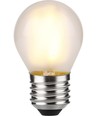 E27 4W dimbar LED-kronlampa - G45, filament, frostat glas, 2500K