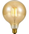 E27 7W dimbar LED globelampa - G125, filament, 2200K, guldglas, 570lm