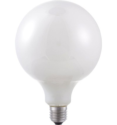 E27 6W dimbar LED-globelampa - G125, filament, opalglas, 2500K