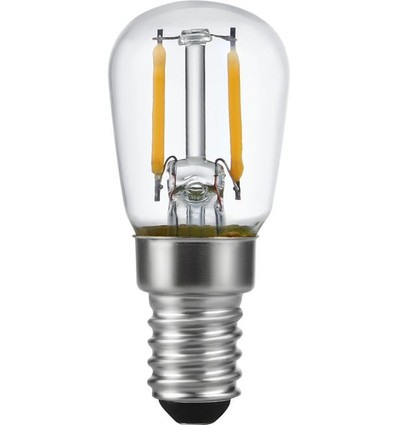 E14 1,5W LED filamentlampa - 140lm, 2500K, klar, Pygmy 6cm