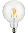 E27 12W dimbar LED-globelampa - G125, filament, 1250lm, 2500K, klart glas