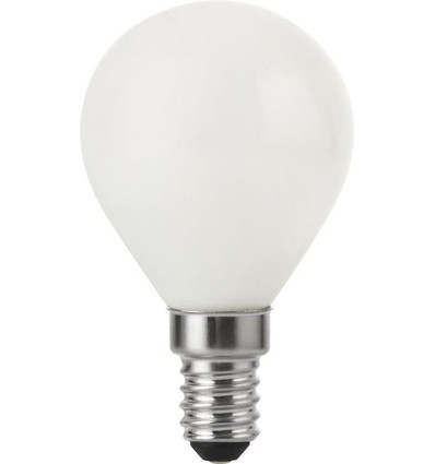 E14 4W dimbar LED-kronlampa - G45, opalglas, 2500K, 310lm