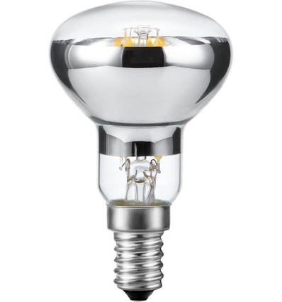 E14 4W dimbar LED-filamentlampa - R50, 250lm, 2500K, klart glas