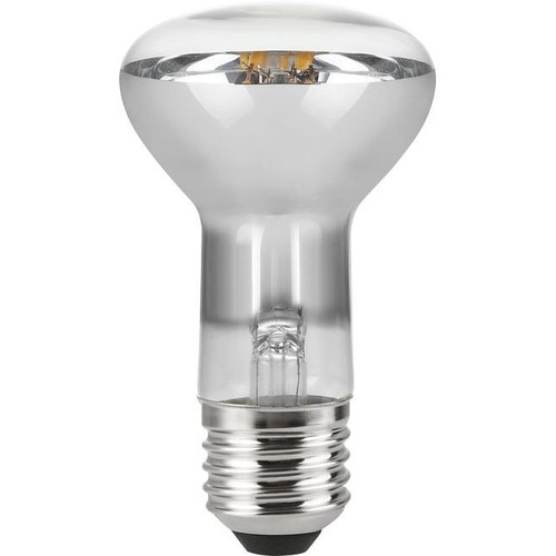 E27 5,5W dimbar LED-filamentlampa - R63, 400lm, 2500K, klart glas