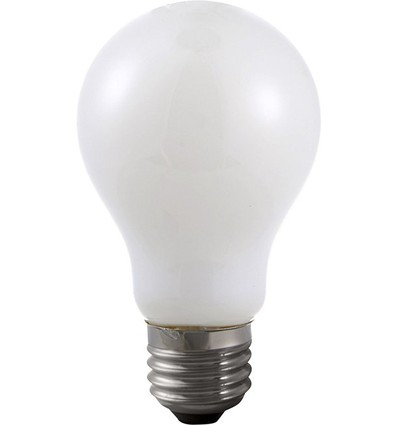 E27 6W dimbar LED-lampa - A60, opalglas, filament, 2500K, 470lm