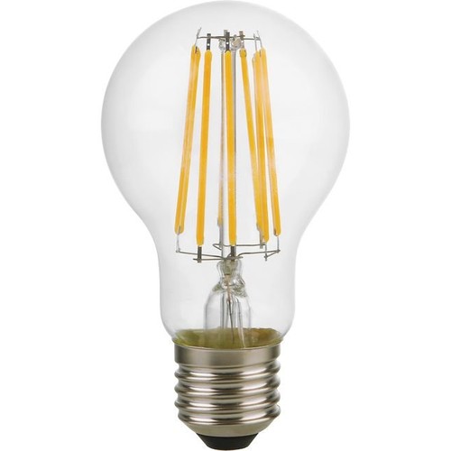 E27 8W dimbar LED-lampa - A60, filament, 806lm, klart glas, 2500K