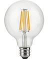 E27 10W dimbar LED-globelampa - G95, filament, 1055lm, 2500K, klart glas