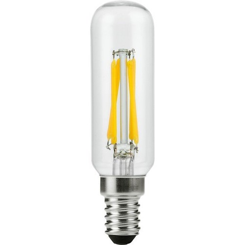 E14 4W dimbar LED-rörlampa - 9,5cm, filament, 2700K, klart glas
