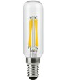 E14 4W dimbar LED-rörlampa - 9,5cm, filament, 2700K, klart glas