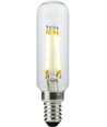 E14 4W dimbar LED-rörlampa - 9,5cm, filament, 2700K, klart glas