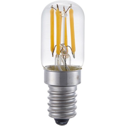 E14 3W dimbar LED-rörlampa - 5,5cm, filament, 2500K, klart glas