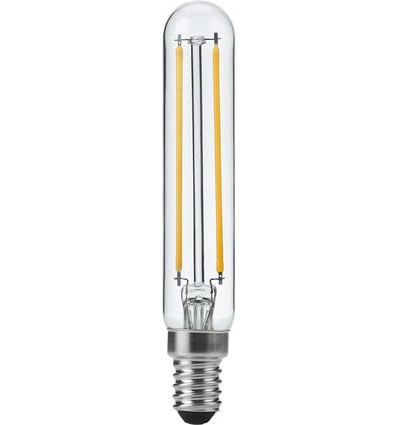 E14 4W dimbar LED-rörlampa - 11,5cm, filament, 2500K, klart glas