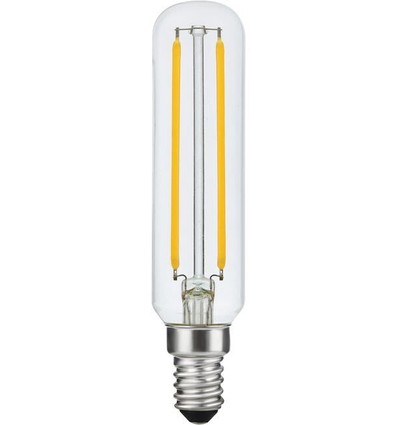 E14 4W dimbar LED-rörlampa - 11,5cm, 2200K, filament, klart glas