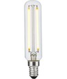 E14 4W dimbar LED-rörlampa - 11,5cm, 2200K, filament, klart glas