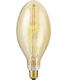 E27 4W dimbar LED-lampa - Big Flex Ellipse, 200lm, 2000K, guldglas, filament