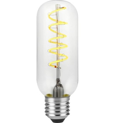 E27 4,5W Filament Flex AX Tube LED-lampa - 13cm, 2200K, dimbar, klart glas