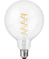 E27 4W dimbar LED filamentlampa - G125, Flex Globe, 2200K, 250lm, klart glas