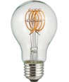 E27 4W dimbar LED filamentlampa - A60, Flex filament, 2200K, 210lm, klart glas