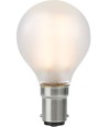 Ba15d 4W dimbar LED-klotlampa - G45, filament, frostat glas, 2500K