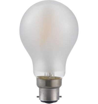 BA22d 5,5W dimbar LED-lampa - A60, filament, frostat glas, 2500K