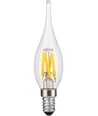 E10 1,5W LED filament minitopplampa - C23, 90lm, 2500K, klart glas