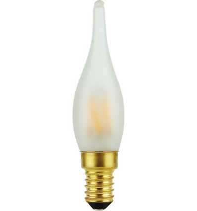 E14 1,8W dimbar LED-kronlampa - C23, Mini Tip Candle, 2500K, matt glas