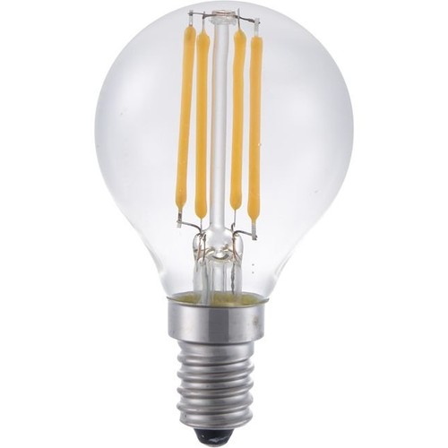 E14 4W filament klotlampa, 24V - G45, 2200K, klart glas, 270lm