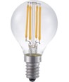 E14 4W filament klotlampa, 24V - G45, 2200K, klart glas, 270lm