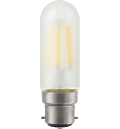 BA22d 5W dimbar LED-rörlampa - 9,5cm, filament, matt glas, 2700K