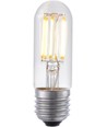 B22d 5W dimbar LED filament rörlampa - 9,5cm, 2700K, klart glas