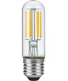 E27 5W dimbar LED-rörlampa - 9,5cm, filament, 640lm, klart glas, 2700K