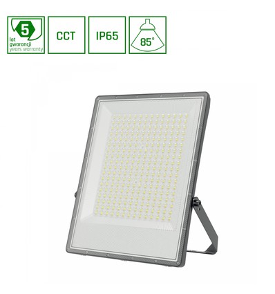 200W NOCTIS MAX CCT strålkastare - IP65, 3 färgtemperaturer, grå, utomhus