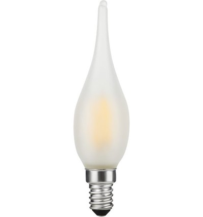 E10 1,5W LED filament kronljus - C23, 90lm, 2500K, matt glas