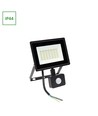 30W NOCTIS LUX 3 strålkastare med sensor - IP44, neutralvit, svart, PIR-sensor