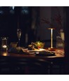Laddningsbar LED-bordslampa med trådlös laddning - Guld, touch-dimbar, CCT, IP54