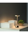 Laddningsbar LED-bordslampa med trådlös laddning - Guld, touch-dimbar, CCT, IP54