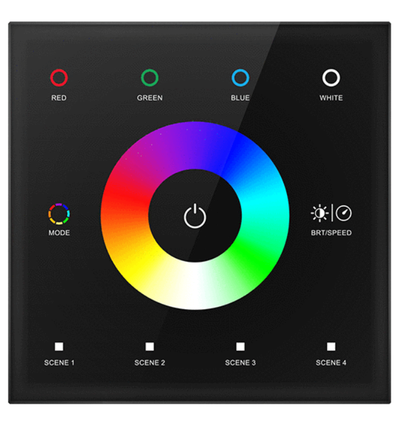 LEDlife rWave RGBW-kontroller för vägg - Svart, 12V-24V